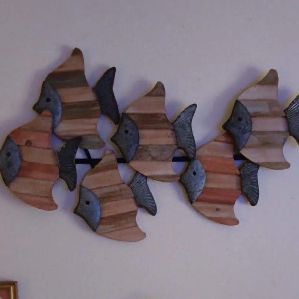 Wooden Fish Wall Decor